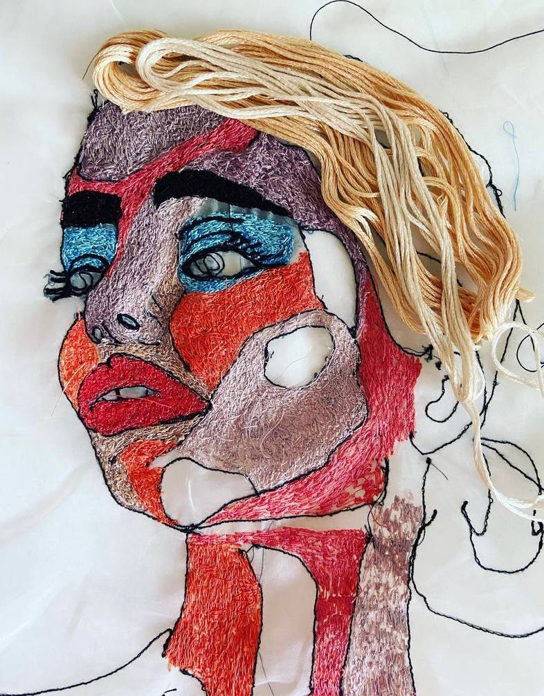 Portrait embroideries